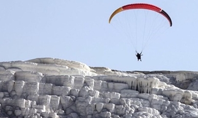 Paragliding in Pamukkale