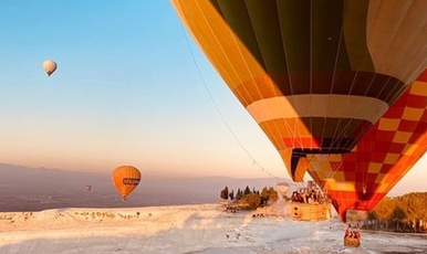 Daily Pamukkale Hot Air Balloon Flights