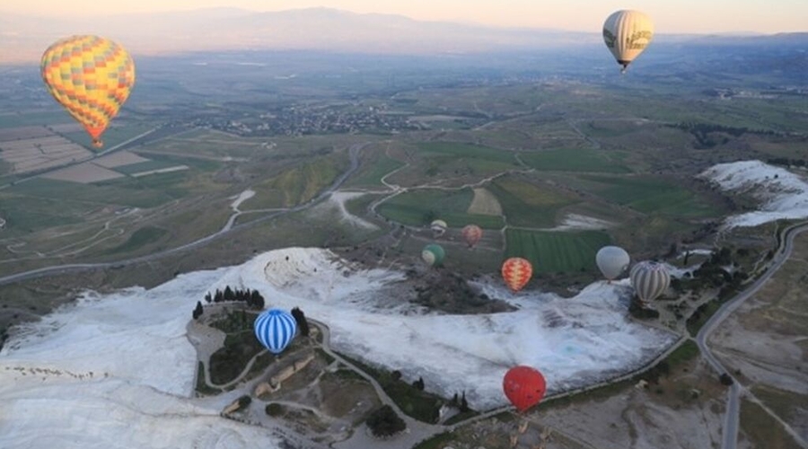 Daily Pamukkale Hot Air Balloon Flights