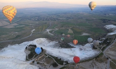 Daily Pamukkale Hot Air Balloon Flights